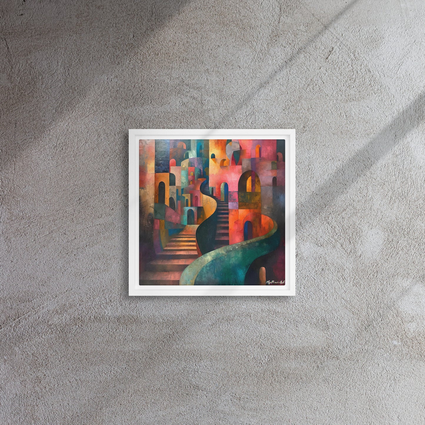 Framed canvas Street's echo #2