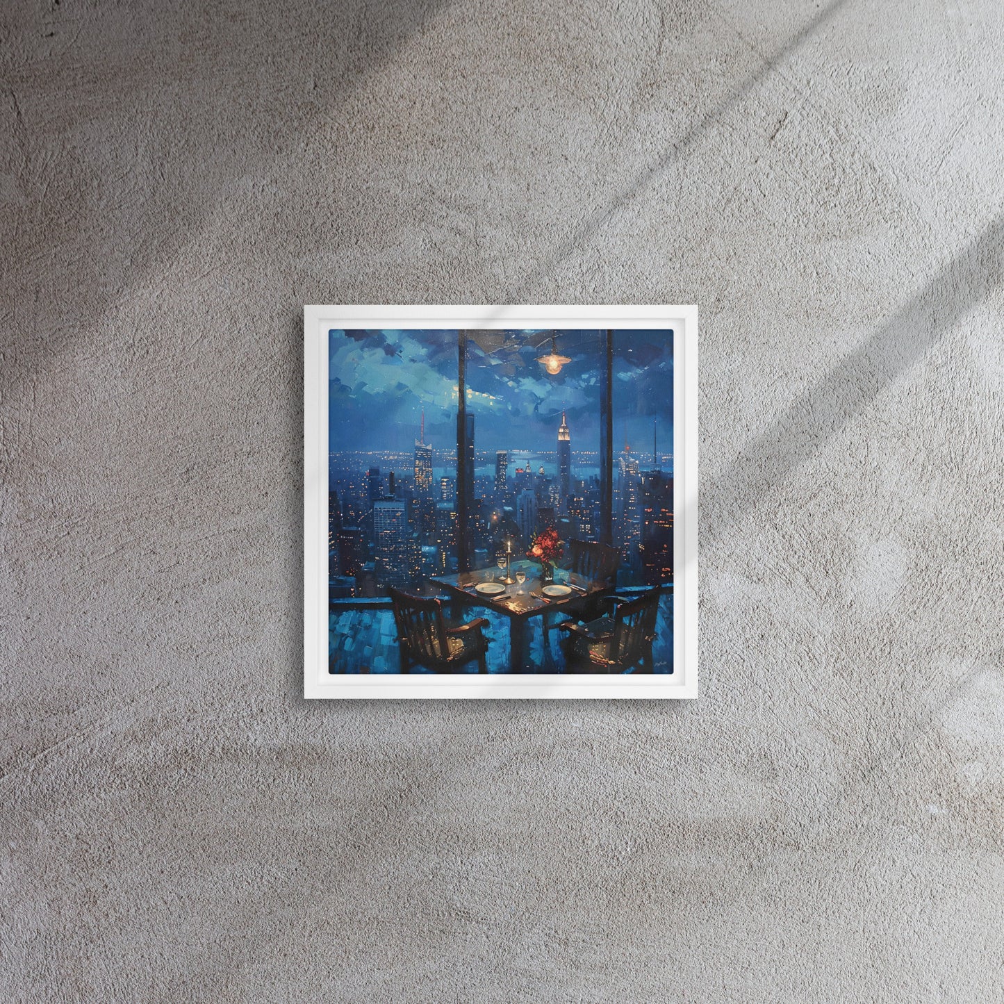 Framed canvas big City Lights #2