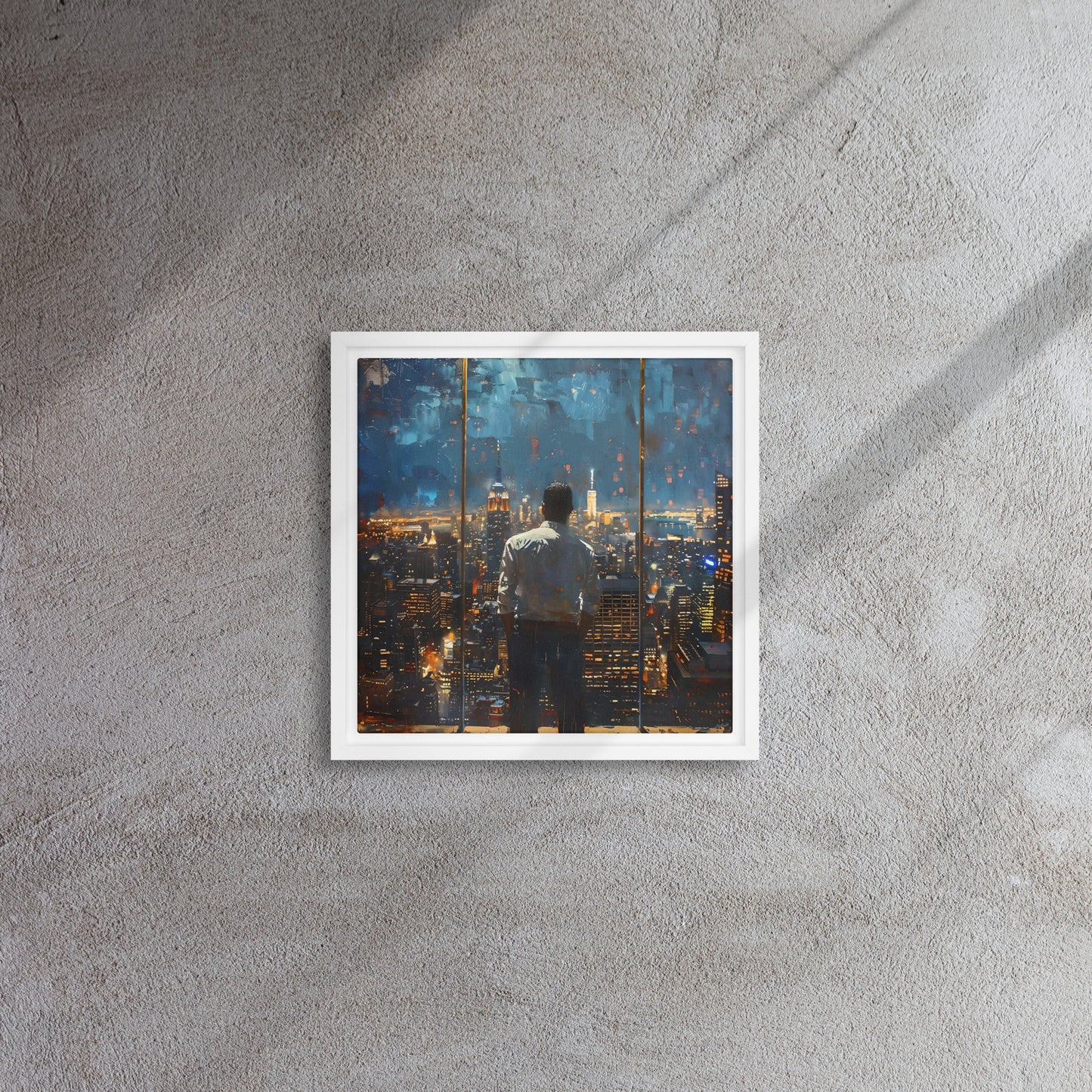 Framed canvas big City Lights #5