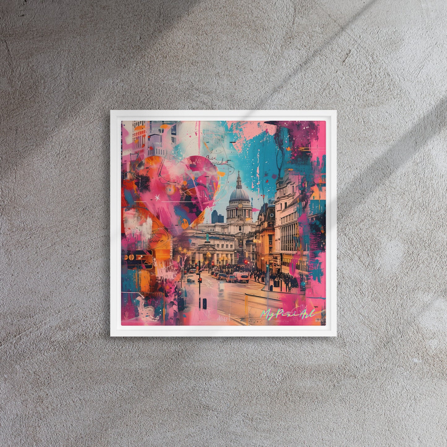 Framed canvas "from London with Love.." #3