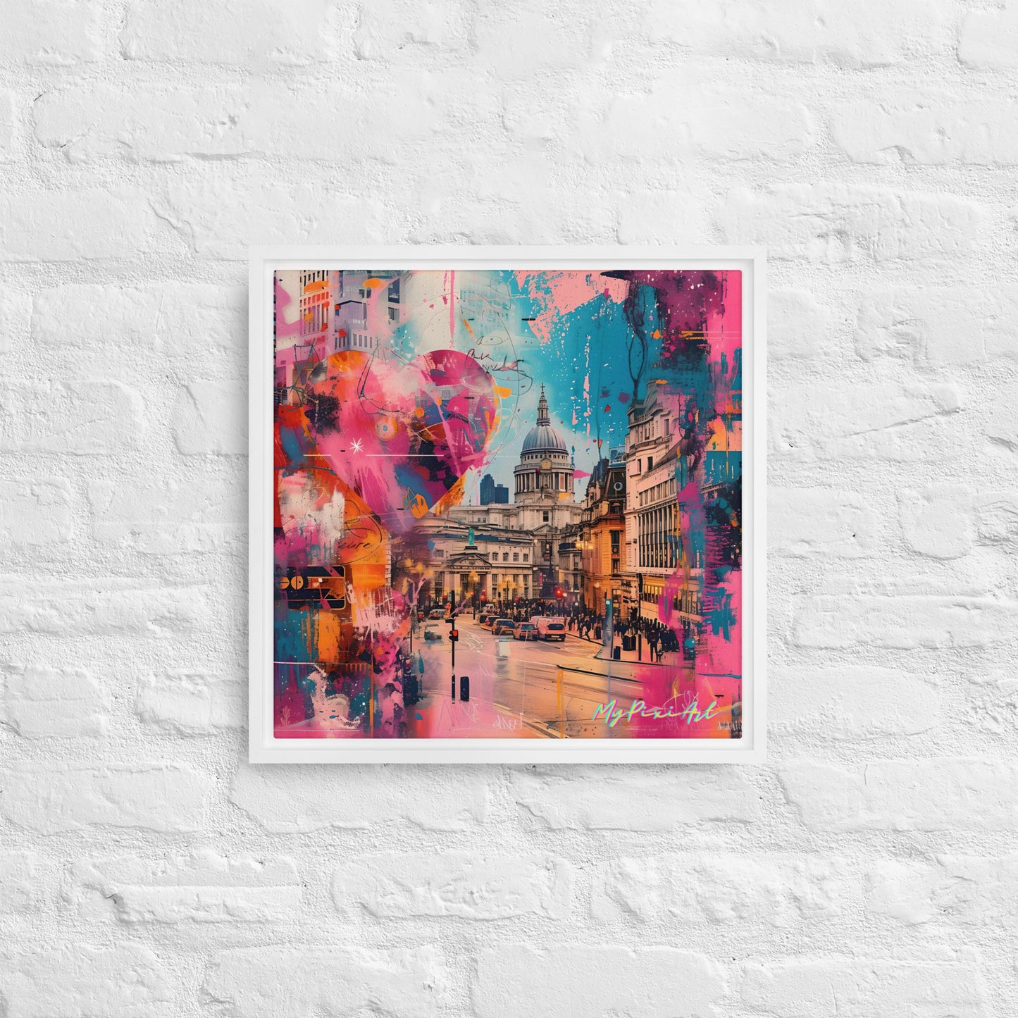 Framed canvas "from London with Love.." #3