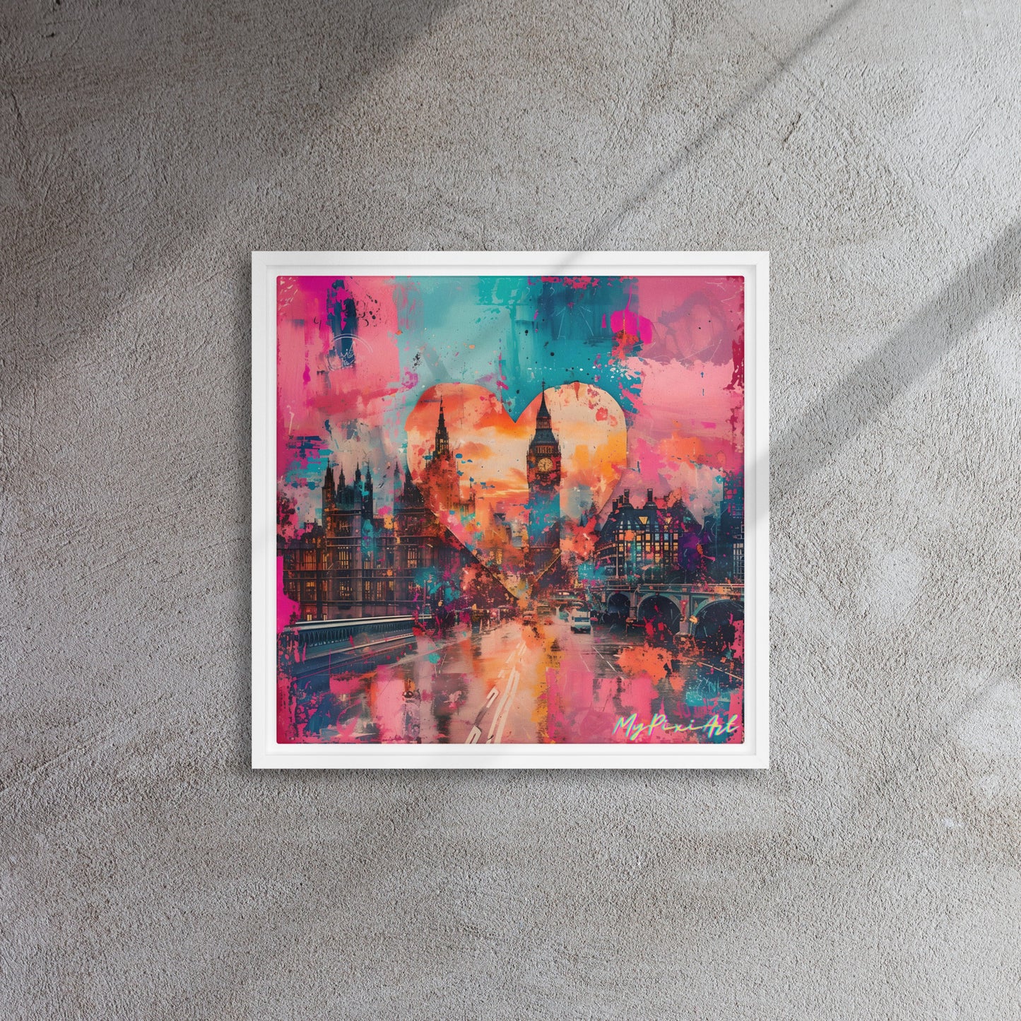 Framed canvas 'From London with Love..' #10