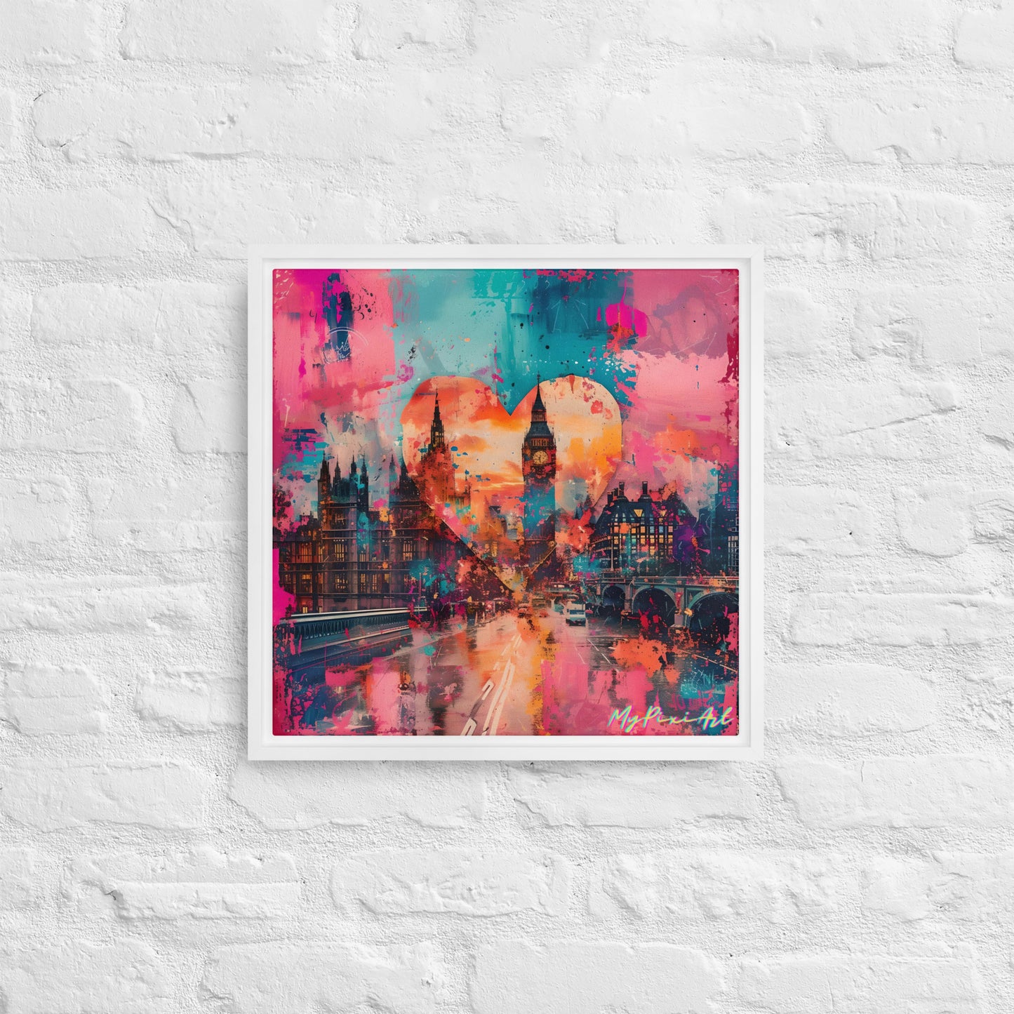 Framed canvas 'From London with Love..' #10