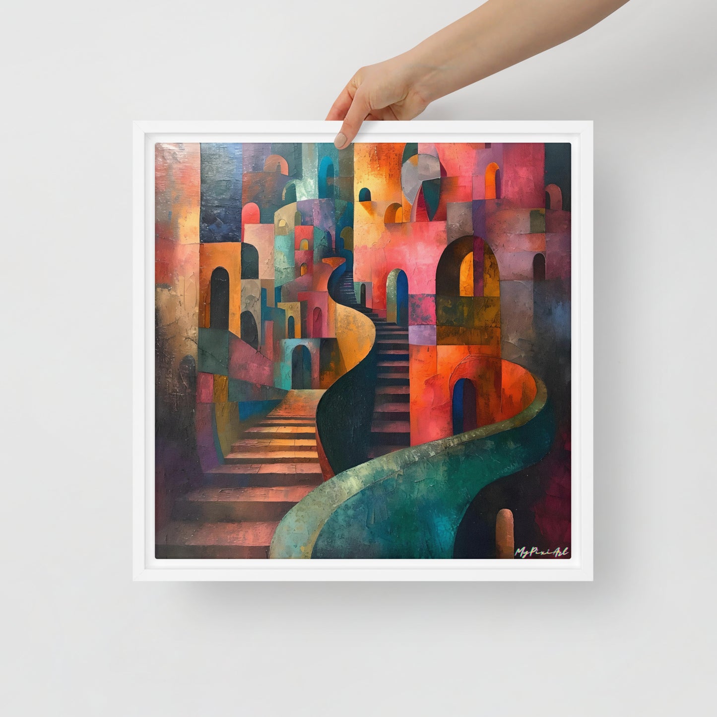 Framed canvas Street's echo #2