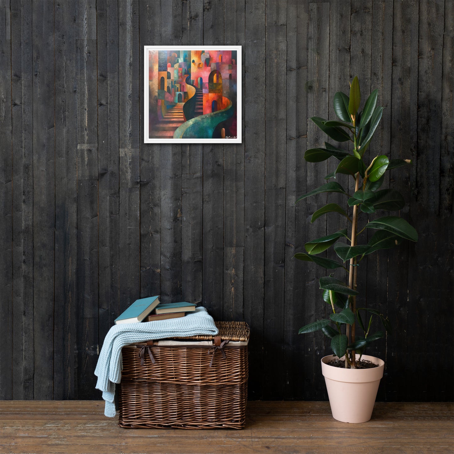 Framed canvas Street's echo #2
