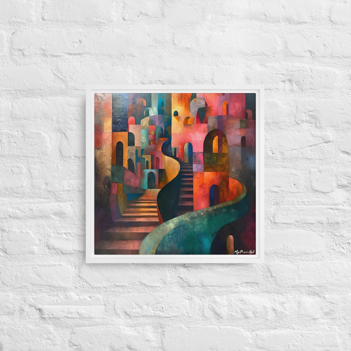 Framed canvas Street's echo #2