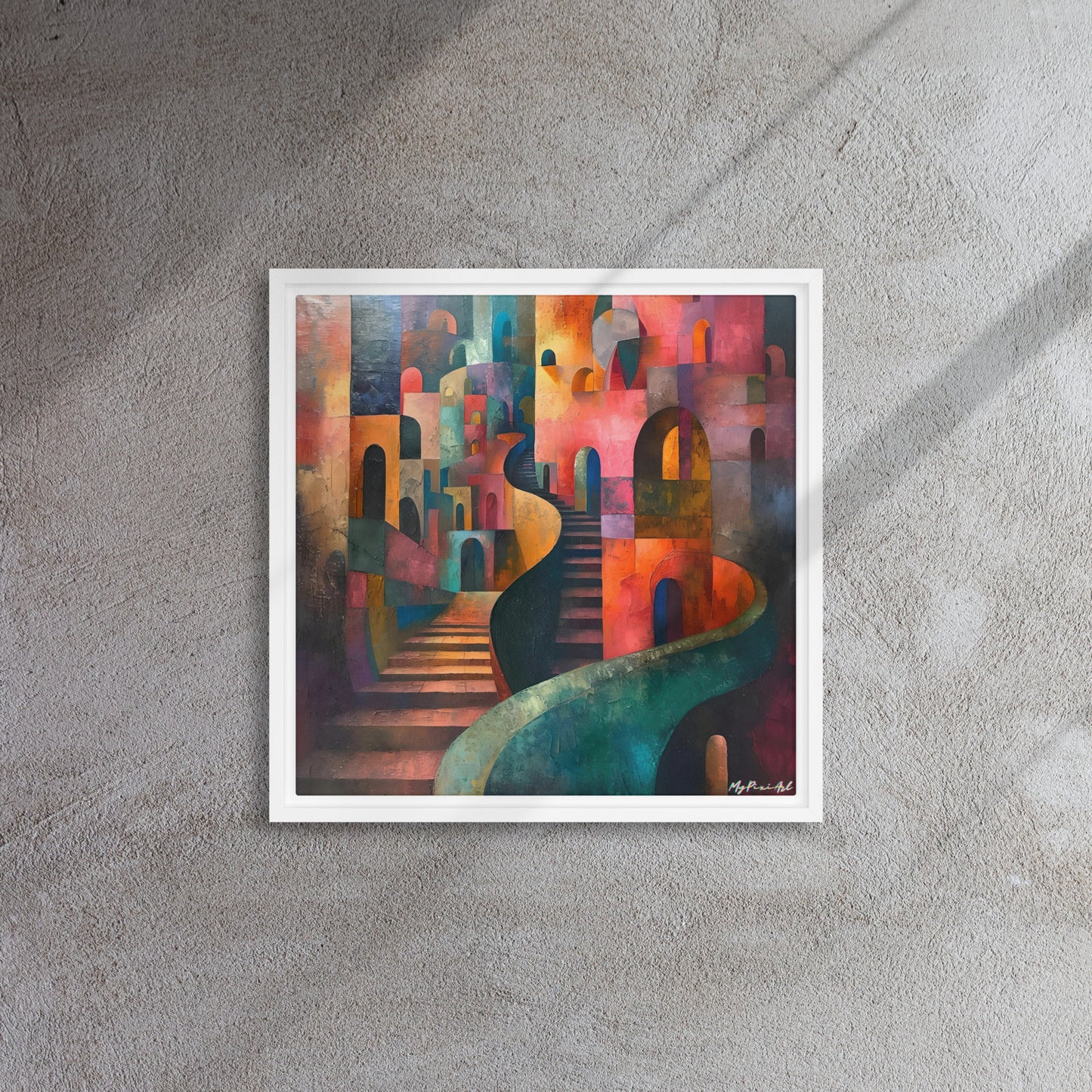 Framed canvas Street's echo #2