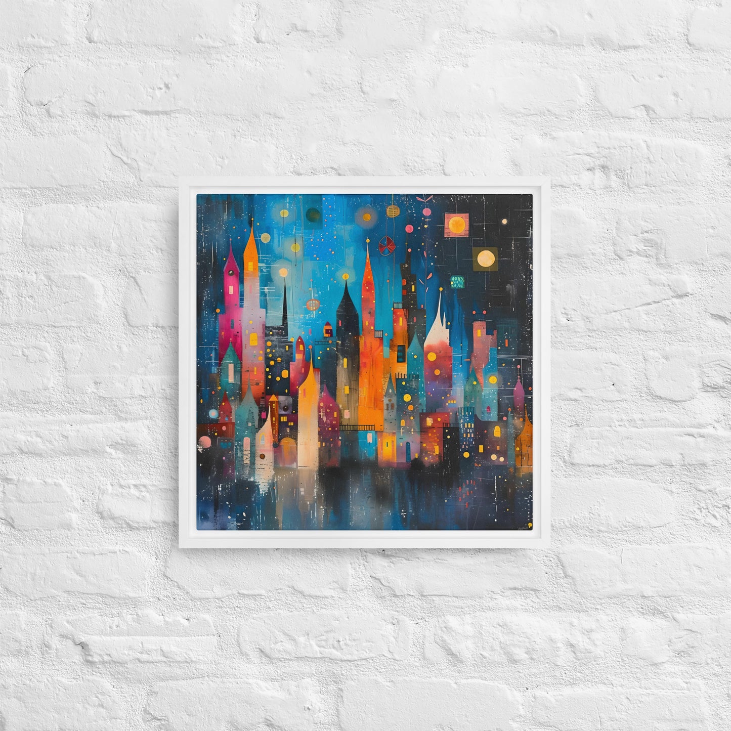 Framed canvas Street's echo #4