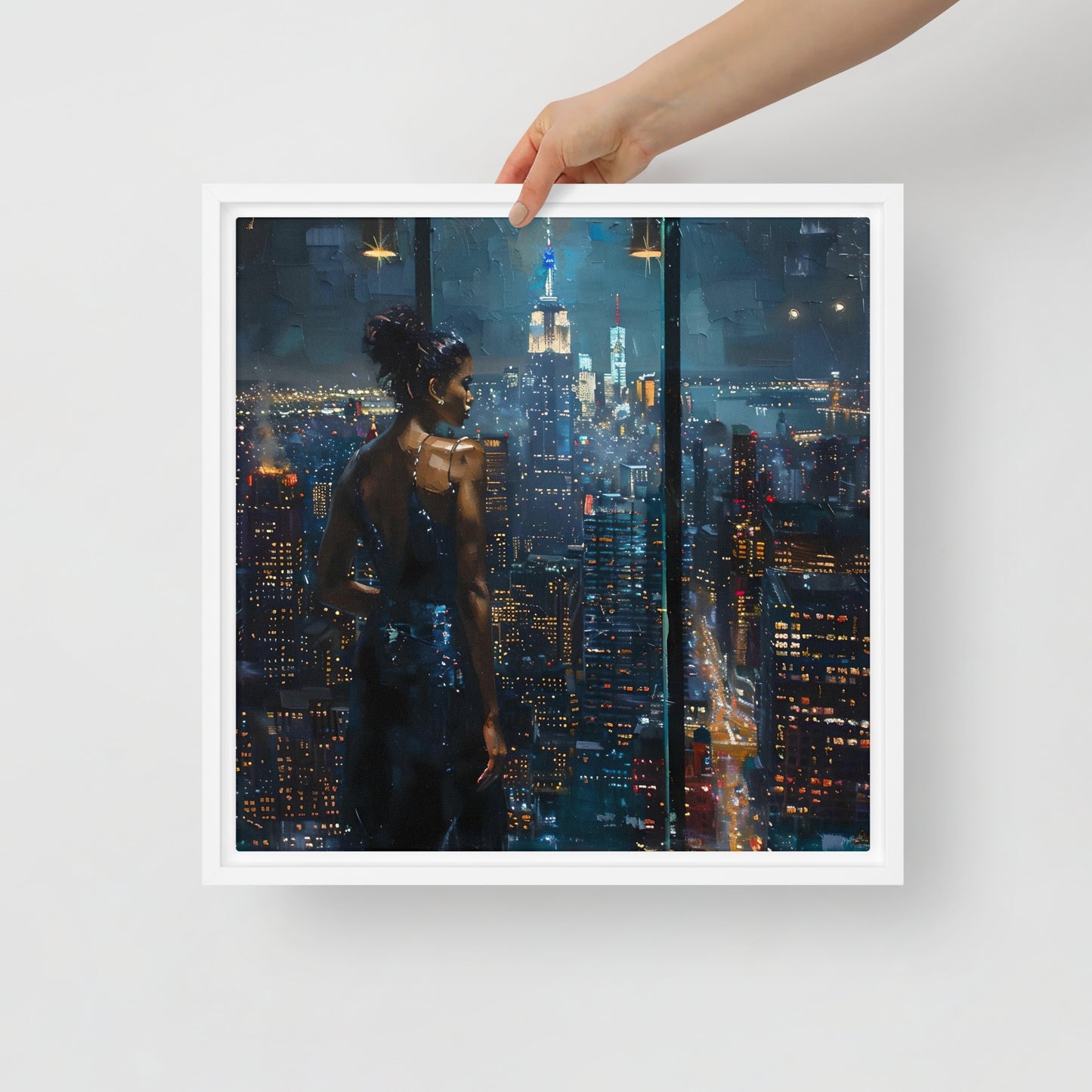 Framed canvas Big city Lights #4