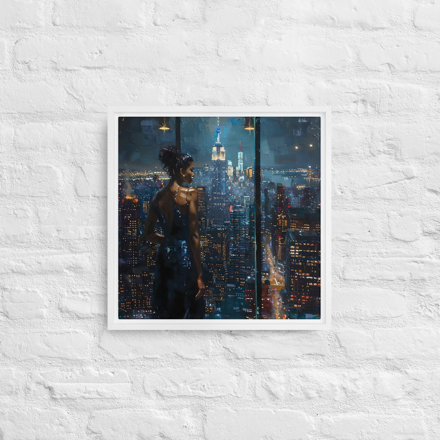 Framed canvas Big city Lights #4