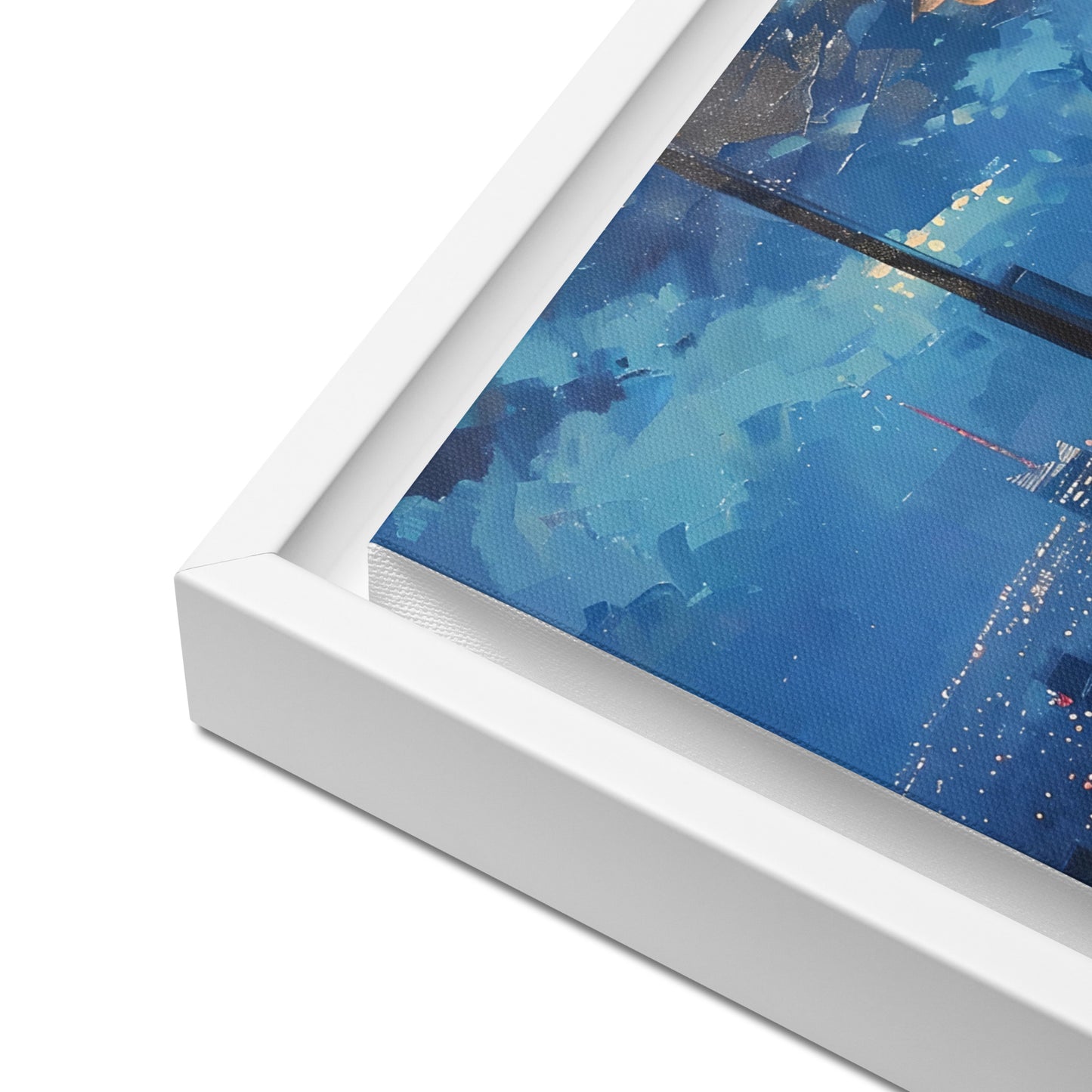 Framed canvas big City Lights #2